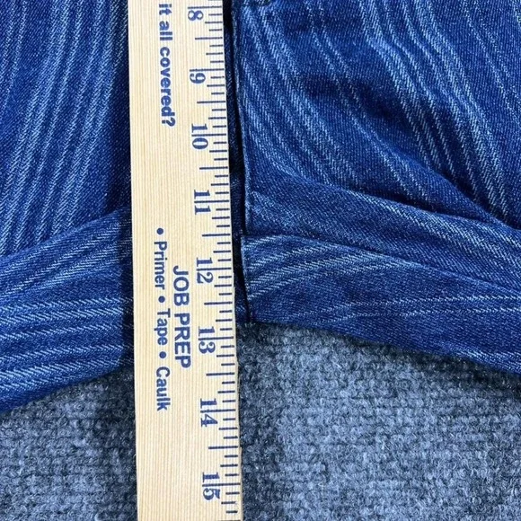 Jaded Gypsy Pants Womens Small Blue Spiral Cluster Denim Cargo Striped Jogger